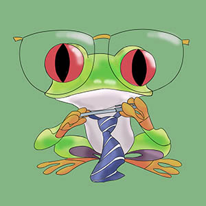 TinyFrog-CEA (Chief Executive Amphibian)-laugh