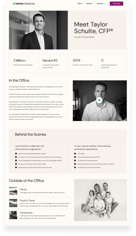 custom web design