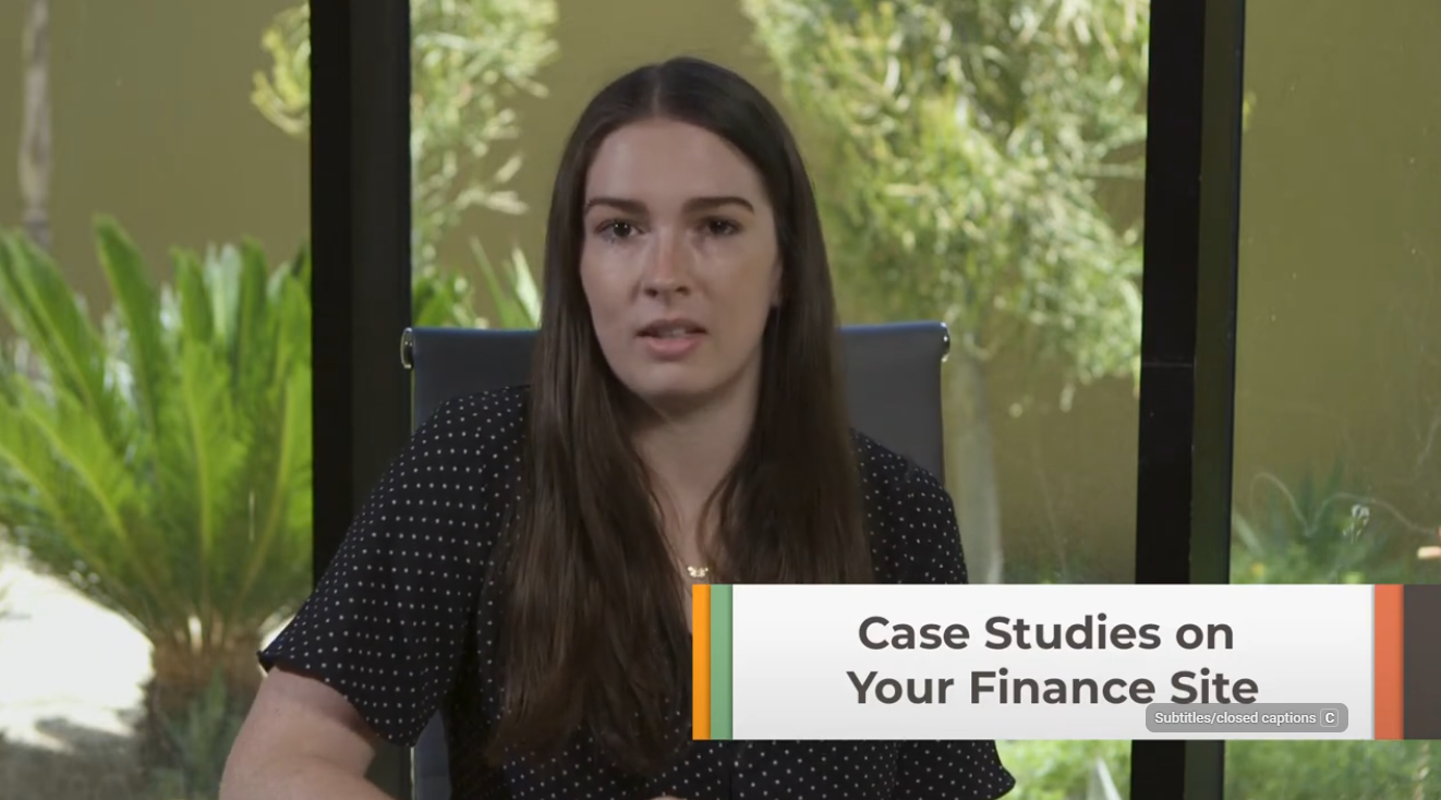 Case Studies on Your Finance Website